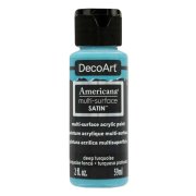 DecoArt Americana Multi-Surface Satin Acrylic Paint - Deep Turquoise