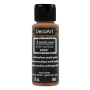 DecoArt Americana Multi-Surface Satin Acrylic Paint - Cocoa Bean
