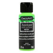 DecoArt Americana Multi-Surface Acrylic Paint - Neon Green