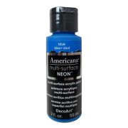 DecoArt Americana Multi-Surface Acrylic Paint - Neon Blue