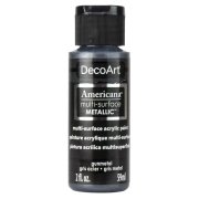 DecoArt Americana Multi-Surface Metallic Paint - Gunmetal