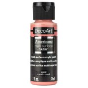 DecoArt Americana Multi-Surface Satin Acrylic Paint - Coral