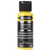 DecoArt Americana Multi-Surface Satin Acrylic Paint - Goldenrod