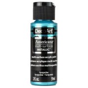 DecoArt Americana Multi-Surface Metallic Paint - Turquoise