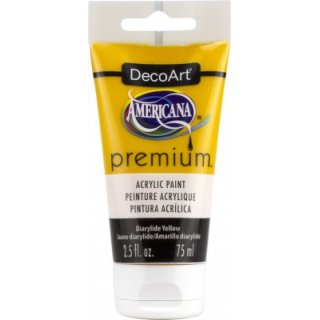DecoArt Americana Premium Acrylic Paint - Diarylide Yellow