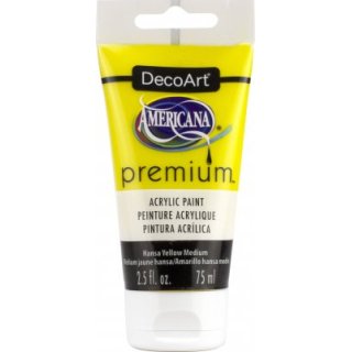 DecoArt Americana Premium Acrylic Paint - Hansa Yellow Medium