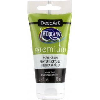 DecoArt Americana Premium Acrylic Paint - Green Gold