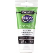 DecoArt Americana Premium Acrylic Paint - Yellow Green Light