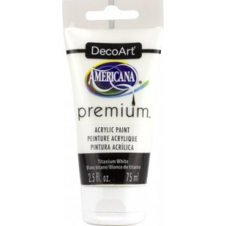 DecoArt Americana Premium Acrylic Paint - Titanium White
