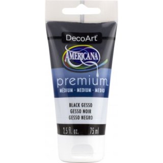 DecoArt Americana Premium Acrylic - Black Gesso