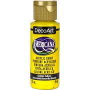 DecoArt Americana Acrylic Paint - Golden Yellow