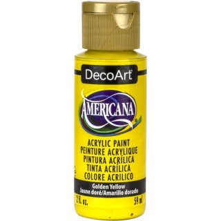 DecoArt Americana Acrylic Paint - Golden Yellow