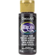DecoArt Americana Acrylic Paint - Soft Black