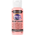 DecoArt Americana Neon Lights Fluorescent Acrylic Paint - Peach Punch