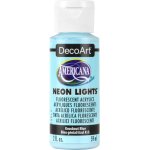 DecoArt Americana Neon Lights Fluorescent Acrylic Paint - Knockout Blue