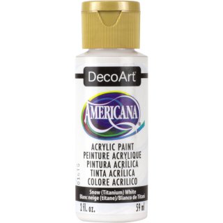 DecoArt Americana Acrylic Paint - Snow (Titanium) White