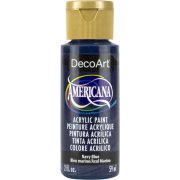 DecoArt Americana Acrylic Paint - Navy Blue (Transparent)