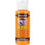 DecoArt Americana Neons Fluorescent Acrylic Paint - Torrid Orange