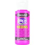 DecoArt Americana Neons Fluorescent Acrylic Paint - Sizzling Pink