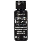DecoArt Americana Enchanted Paint - Ultra Black Basecoat
