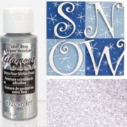 DecoArt Glamour Dust Paint - Silver Bling