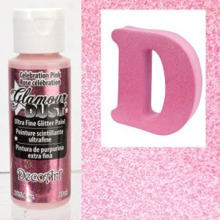 DecoArt Glamour Dust Paint - Celebration Pink
