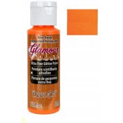 DecoArt Glamour Dust Paint - Neon Orange