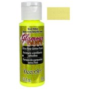 DecoArt Glamour Dust Paint - Neon Yellow