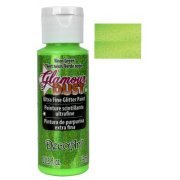 DecoArt Glamour Dust Paint - Neon Green