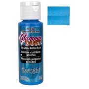 DecoArt Glamour Dust Paint - Neon Blue