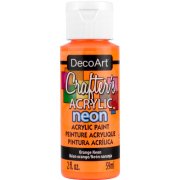 DecoArt Crafter's Acrylic Paint - Orange Neon