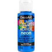DecoArt Crafter's Acrylic Paint - Blue Neon