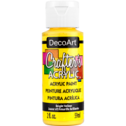 DecoArt Crafter's Acrylic Paint - Bright Yellow