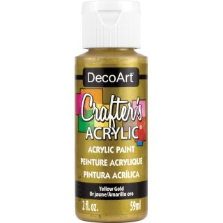 DecoArt Crafter's Acrylic Paint - Yellow Gold