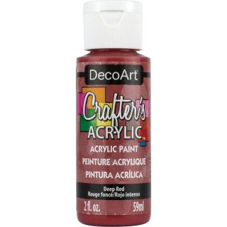 DecoArt Crafter's Acrylic Paint - Deep Red