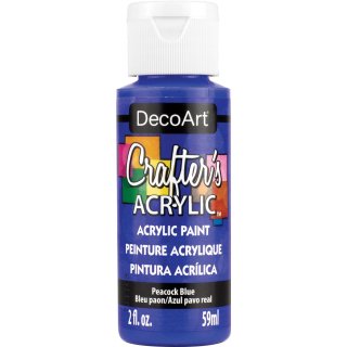 DecoArt Crafter's Acrylic Paint - Peacock Blue