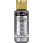 DecoArt Dazzling Metallics Paint - Shimmering Silver