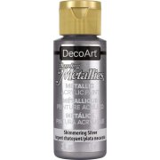 DecoArt Dazzling Metallics Paint - Shimmering Silver