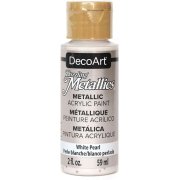 DecoArt Dazzling Metallics Paint - White Pearl