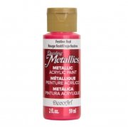 DecoArt Dazzling Metallics Paint - Festive Red