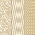 DecoArt Americana Decoupage Papers - Gold Trends