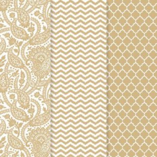 DecoArt Americana Decoupage Papers - Gold Trends