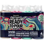 DecoArt Fluid Art Ready-To-Pour Paint Pack - Carnival