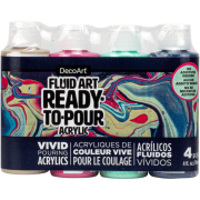 DecoArt Fluid Art Ready-To-Pour Paint Pack - Carnival