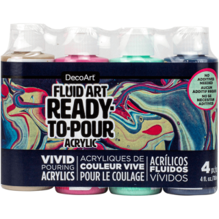 DecoArt Fluid Art Ready-To-Pour Paint Pack - Carnival