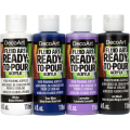 DecoArt Fluid Art Ready-To-Pour Paint Pack - Galactic