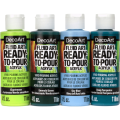 DecoArt Fluid Art Ready-To-Pour Paint Pack - Jungle