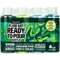 DecoArt Fluid Art Ready-To-Pour Paint Pack - Jungle