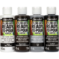 DecoArt Fluid Art Ready-To-Pour Paint Pack - Neutral