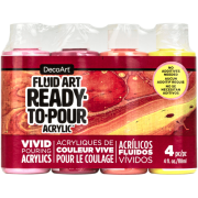 DecoArt Fluid Art Ready-To-Pour Paint Pack - Sweet Treat